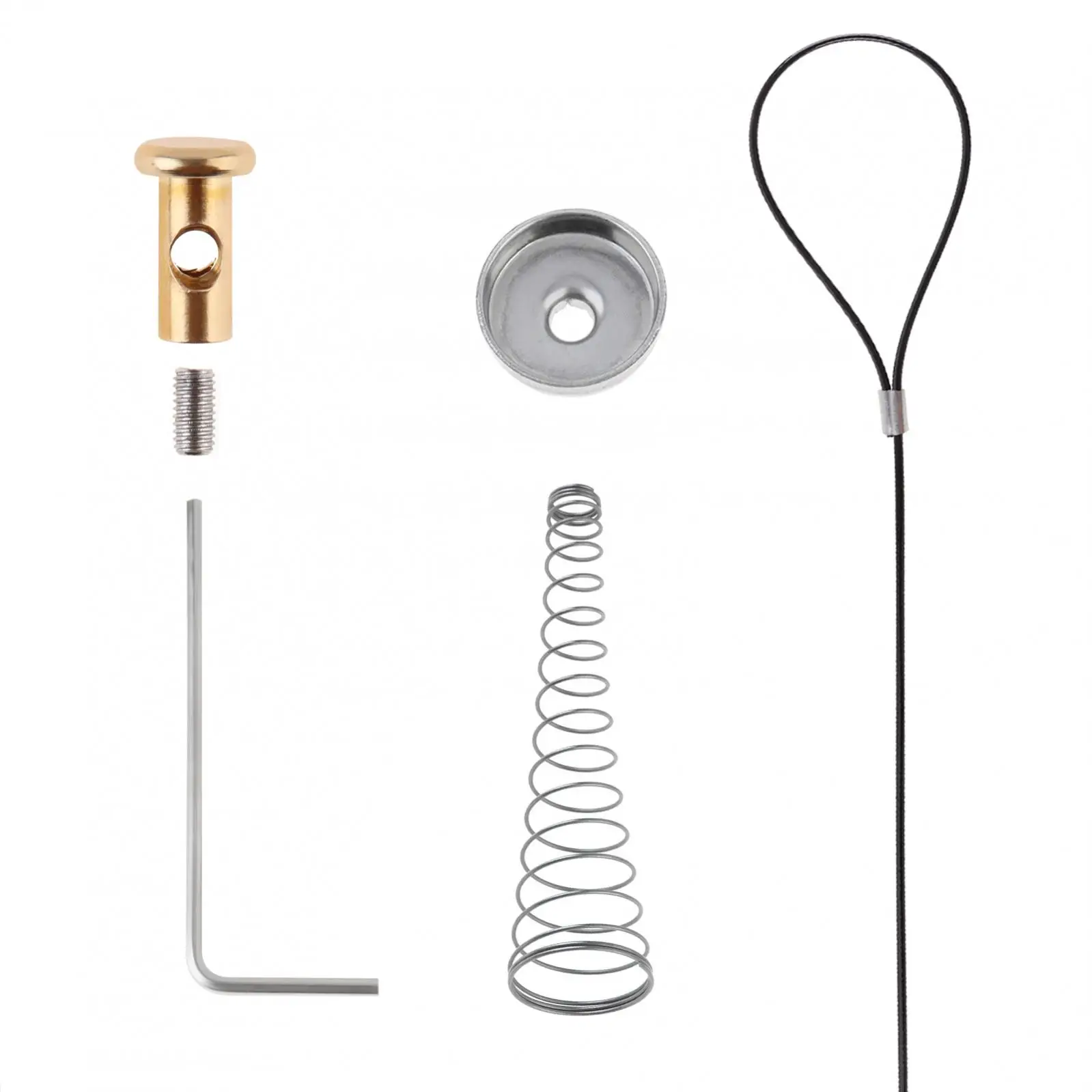 Stainless Steel Spring Gate Latch Cable Pull for Metal Wooden Fence / Garden Door 2 to 6inch Posts with Door Latch Gate Opener door latch