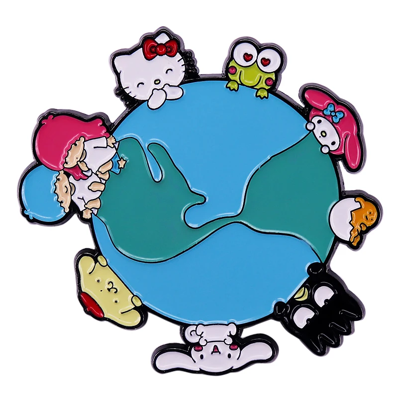 

Fashion Jewelry Pins for backpacks Cartoon Cute Lapel Enamel Pins and Brooches for Woman Bags Badge Friend Kids for Gifts