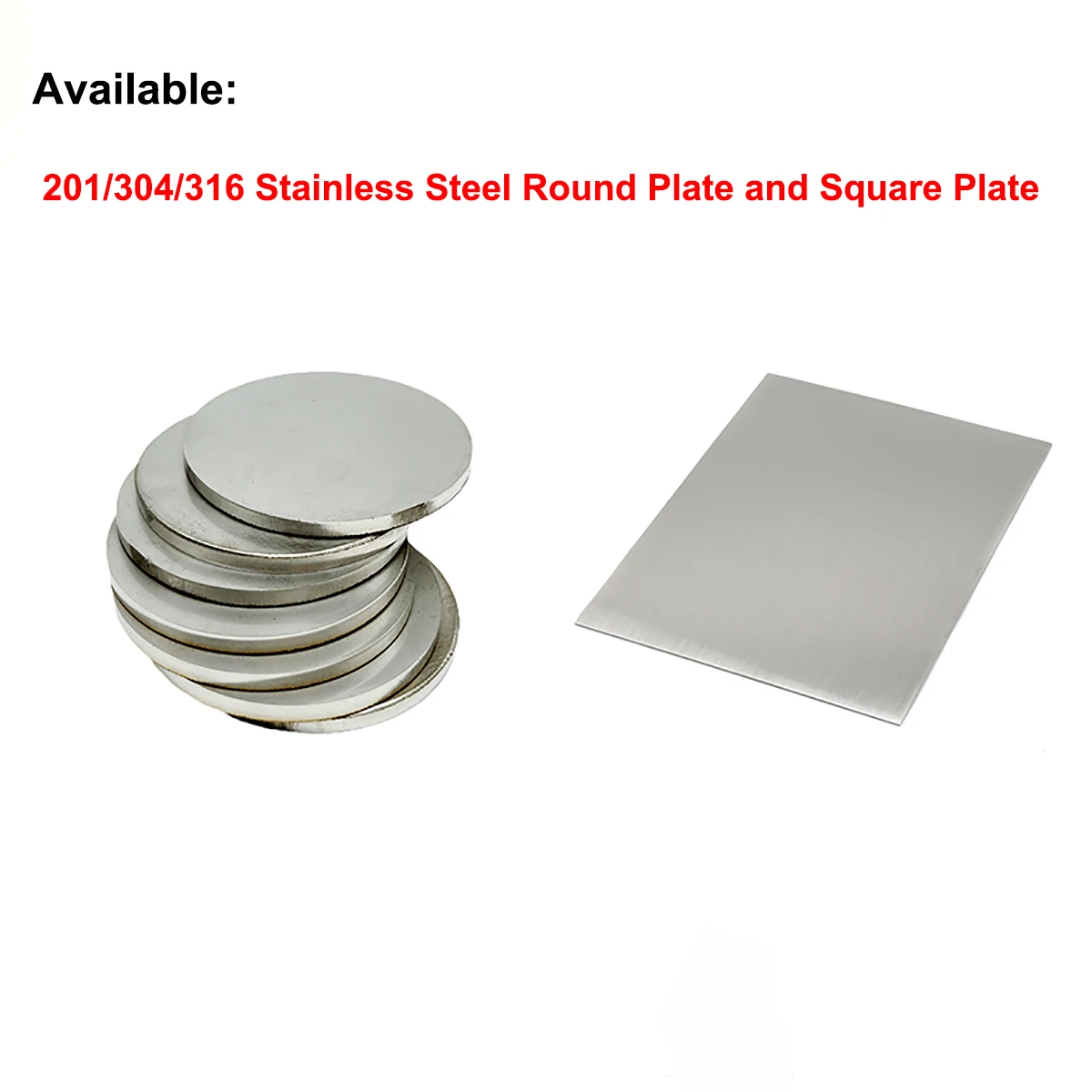 Dischi Rotondi Acciaio Inox - Diametro 50-80mm, Spessore 1.1-2.7mm Per Fai Da Te - Foto 3