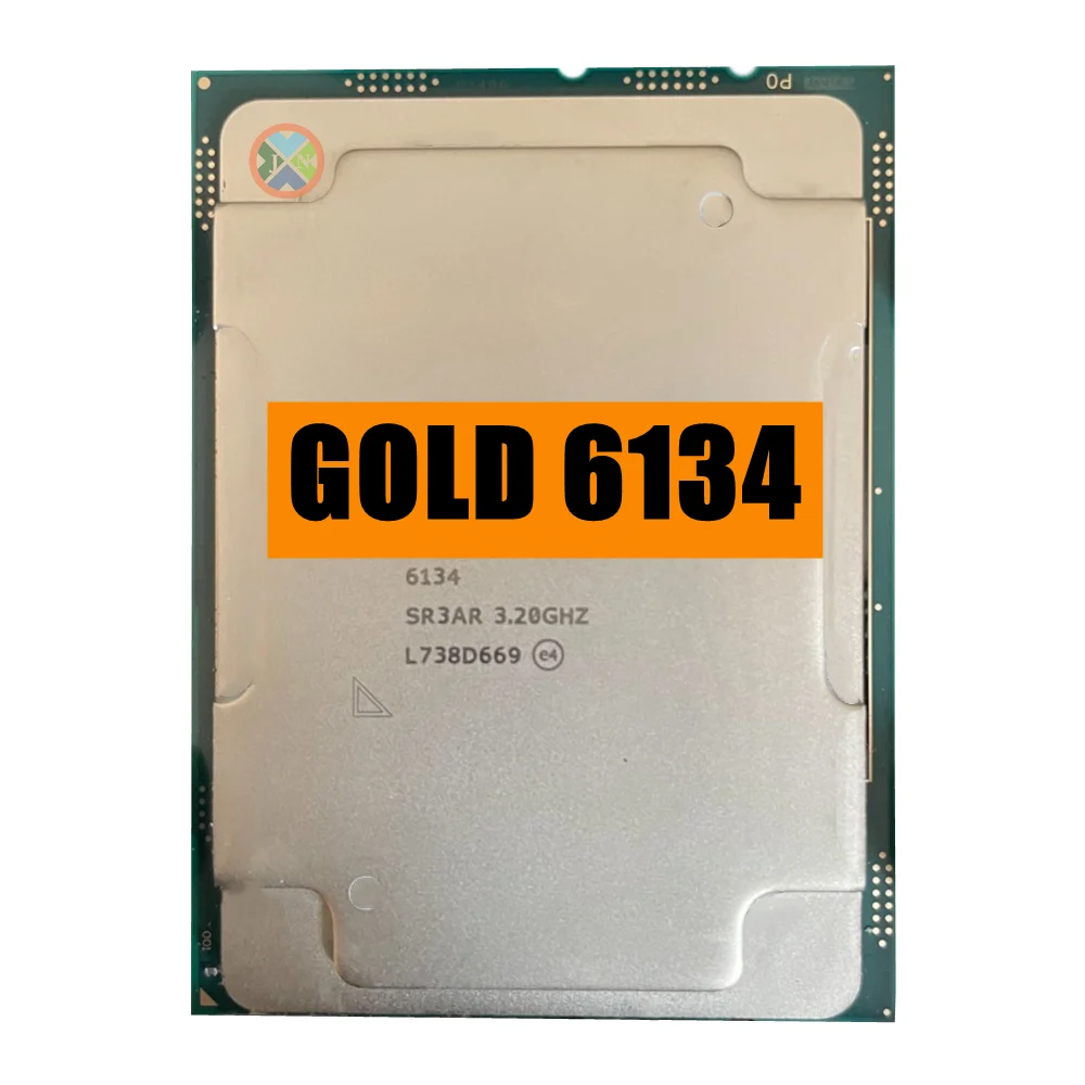 

Xeon GOLD 6134 SR3AR 3.2GHz 24.75MB Smart Cache 8-Cores 16-Thread 130W LGA3647 CPU Processor GOLD6134