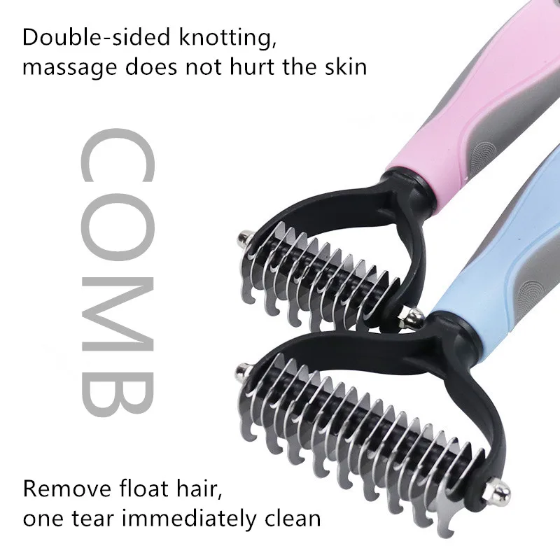 

Pets Fur Knot Cutter Dog Grooming Shedding Tools Pet Products Suppliers Pet Cat Dog Hair Removal Comb Dog Accessories Dog Brush