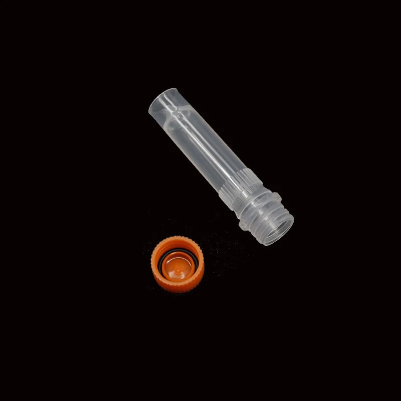 Laboratory tube with silicone gasket plastic transparent tube sample storage container centrifuge without scale 1.5ML 20PCS Plastic Test Tubes Centrifuge Tube