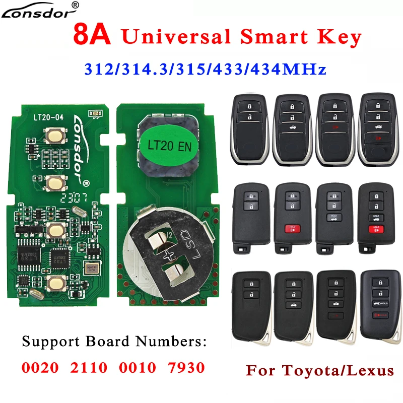Chiave Intelligente Universale Lonsdor 8A Per Toyota Lexus Per K518 K518Ise E Kh100 +