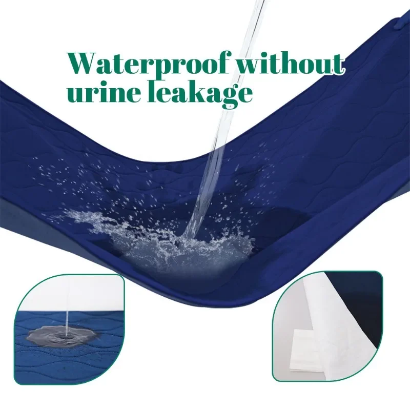 Elderly Incontinence Urinary Pads With Reinforced Handles Washable Diaper Pads Paralyzed Bed Rest Thick Displacement Flip Pad 3