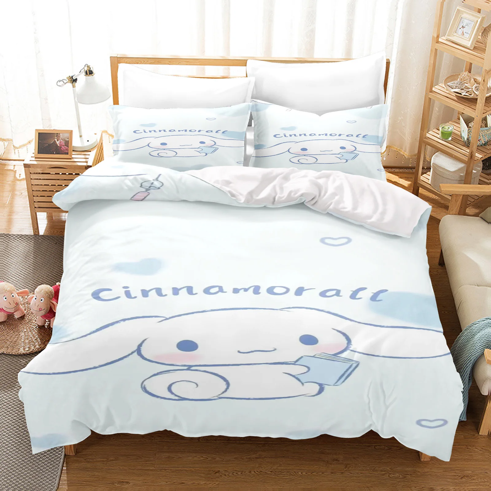 Description Picture 4 of itemCinnamoroll Duvet Cover Queen Size  Children'S Bedding Set Set Bedding Twin Sets Cute Printed Cartoon Quilt Cover