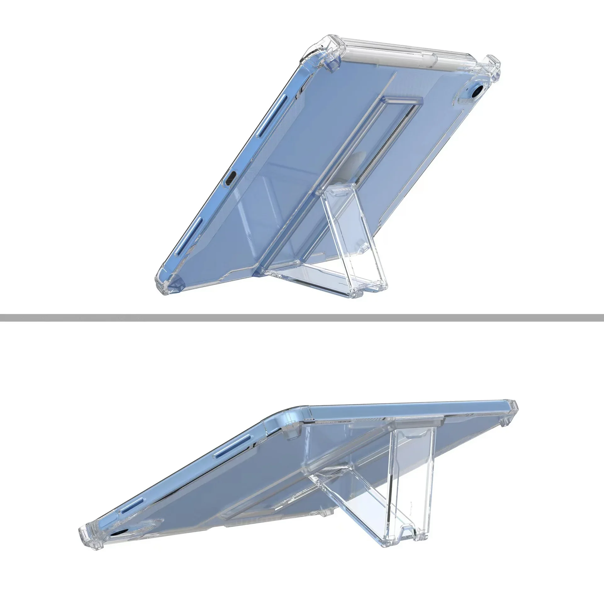 Clear Protective Stand Case for Tablets - Sleek and Versatile Soft Cover