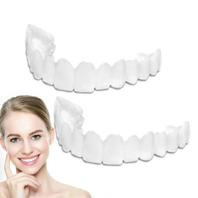 

Smile Veneers Upper & Lower Teeth Veneers Anti-true Braces Snap On Temporary Smile Denture Hygiene Tool Teeth Beauty Tool