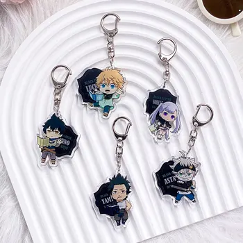 Anime Black Clover ip Acrilico Personaggi anime Portachiavi divertenti Accessori Fascino Portachiavi con ciondolo simpatico cartone animato Regali per gli amici 1
