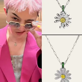 KPOP GD G Dragon Necklace Same Style Daisy Hip Hop Necklace Couple Jewelry Gift for Fans Collection