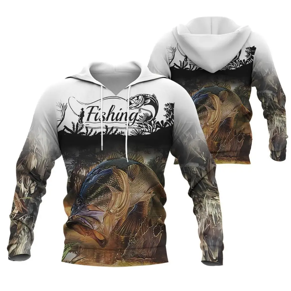 thumbnail image 1 of Nuevas sudaderas con capucha para hombre, estampado 3D de peces, sudaderas con capucha de moda urbana Harajuku, chaquetas de pesca unisex de otoño, deportivas esenciales, 1 of 4
