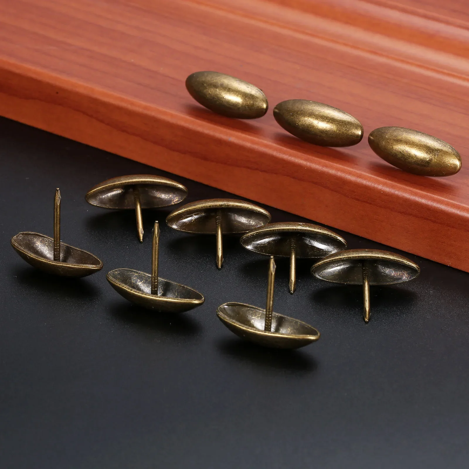 10Pc upholstery nail 30*25mm Retro Olive head upholstery nails Jewelry wooden box drum door sofa furniture decoration tack stud pushpin doornail