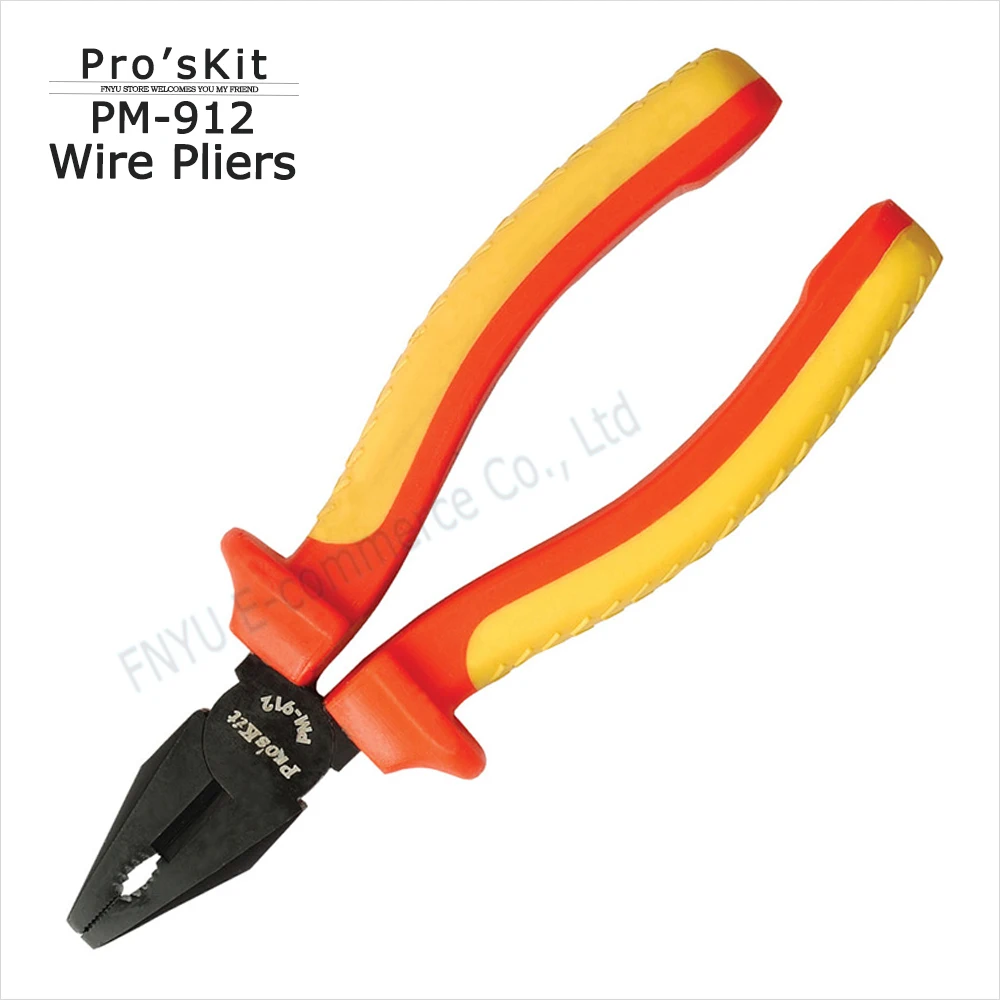 PM 912 Pro'skit Insulated Electrician Steel wire tongs(175mm) Multitool
