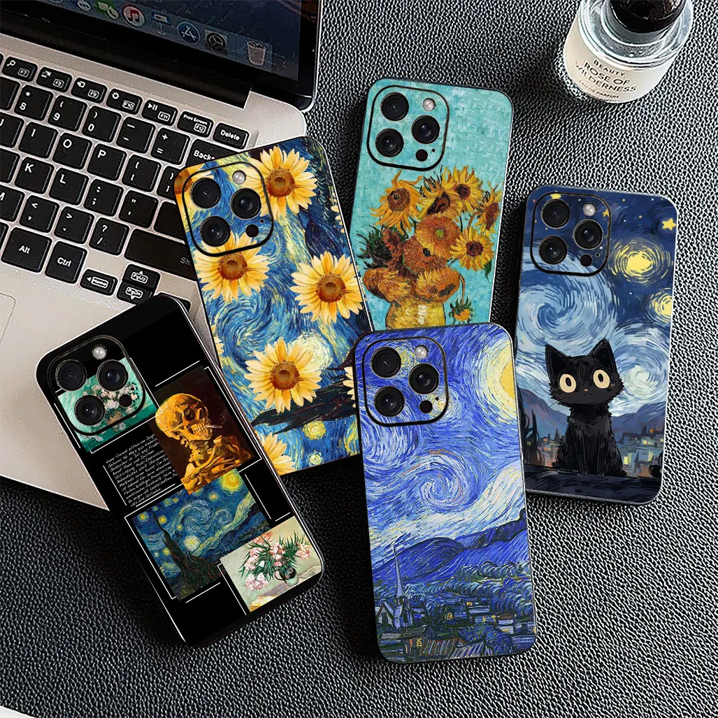 Starry Night Van Gogh Sky Art Phone Case Cover