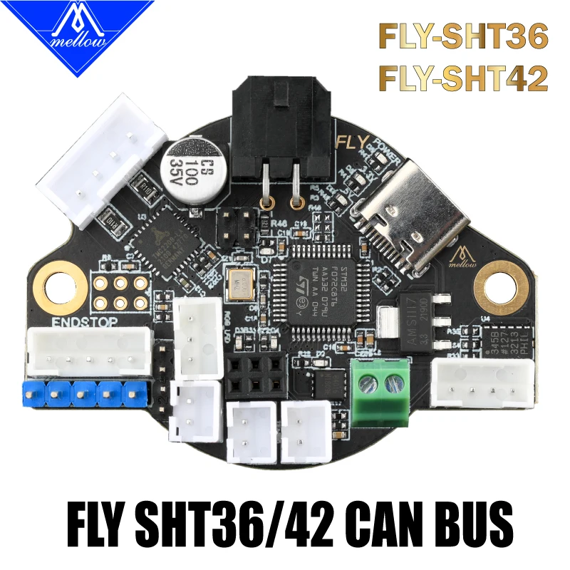 Mellow Fly-placa Sht Fly-placa Utoc para Klipper Hotend Headtool Canbus Canable e Usb Pt100 para Blv Ender V-core3 Impressora 3d - Imagem 2