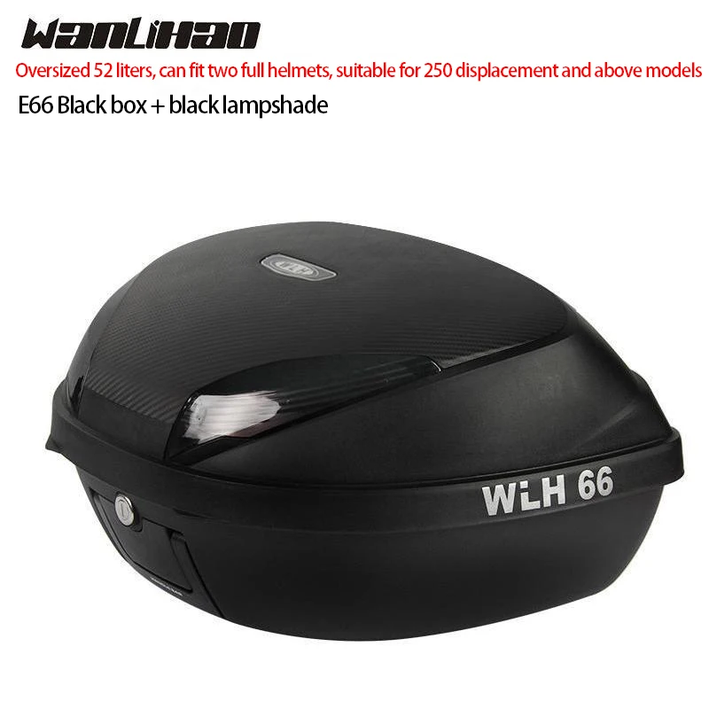 thumbnail image 1 of Baúl trasero para motocicleta E66 Caja de almacenamiento original Baúl para automóvil eléctrico extra grande general de 52L, 1 of 5