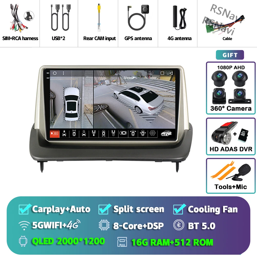 2K 16G-512G 360 DVR