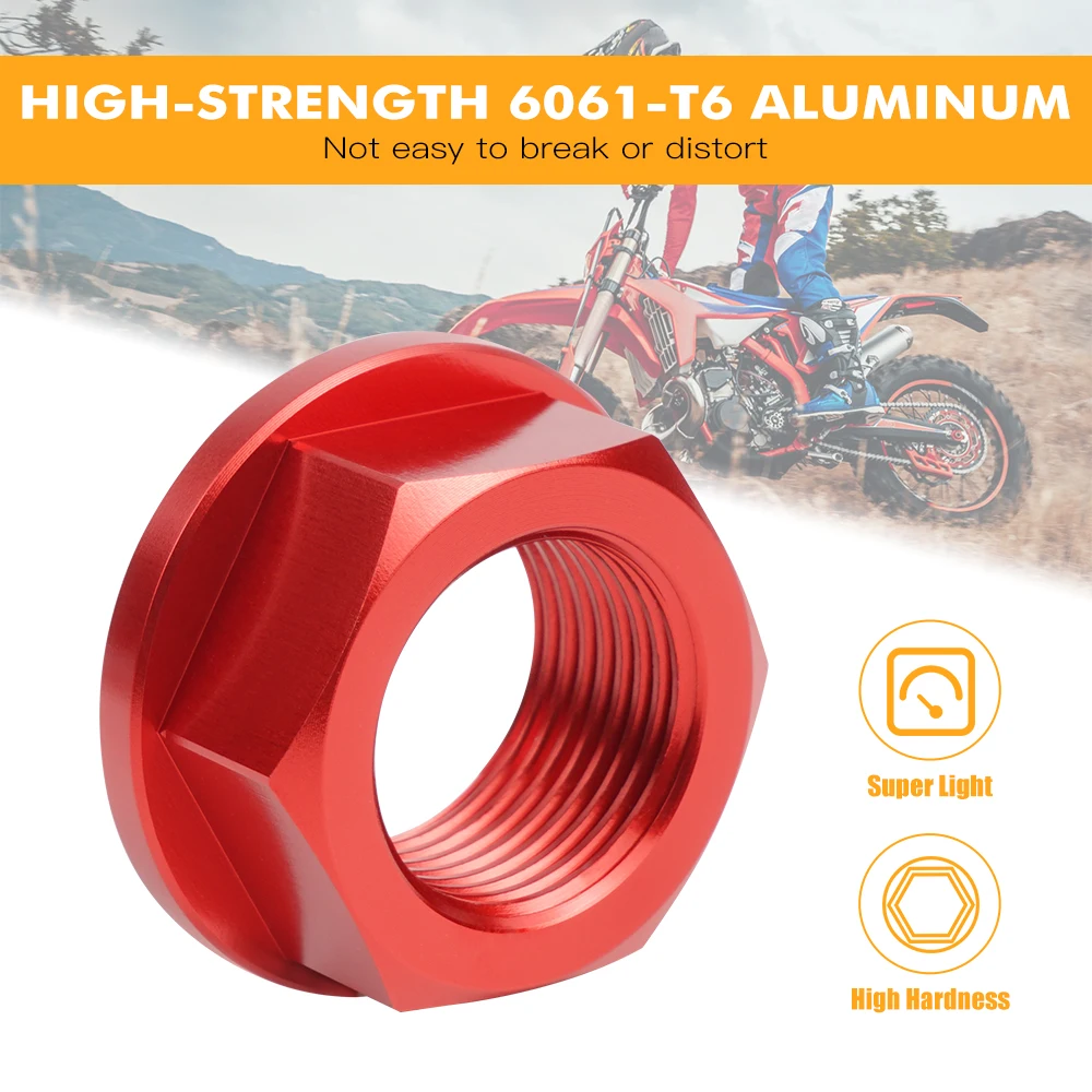 Für Beta RR 300 2013-2022 Xtrainer 300 2015-2022 RR125 RR250RR 350RR 390 430 480 498 Hinterrad Achsmutter Schraube Kettenspanner – Detail 6