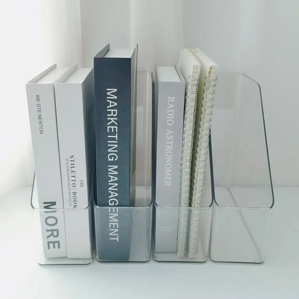 Transparent Desk Folder Display Stand and Slim Vertical Organizer
