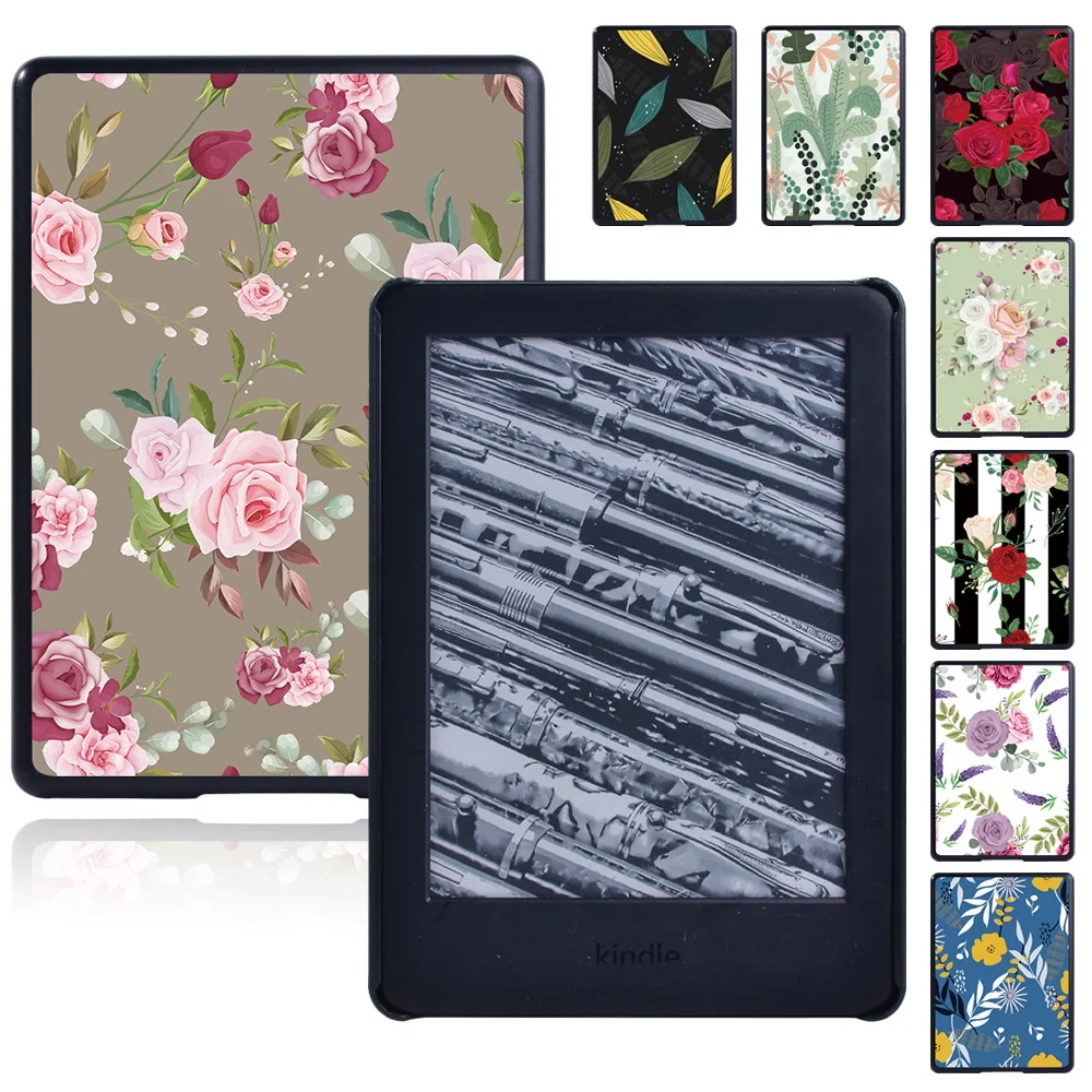 

Чехол для нового планшета Kindle 10th 2019 /Kindle 8th 2016 с цветочным узором чехол для Paperwhite 1 5th/ 2 6th/ 3 7th/ 4 10th