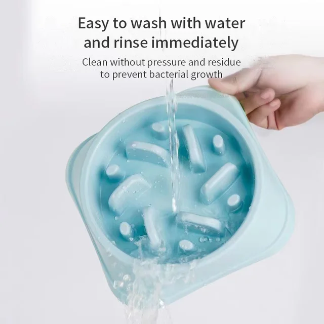 Pet Slow Food Bowl Small Dog Choke-proof Bowl Non-slip Slow Food Feeder Dog Rice Bowl Pet Supplies Available for Cats and Dogs 6