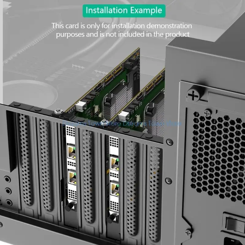 고밀도 네트워킹을 위한 HX6A 내구성 OCP NIC3.0 PCIe 5.0 X16 변환 네트워킹 카드