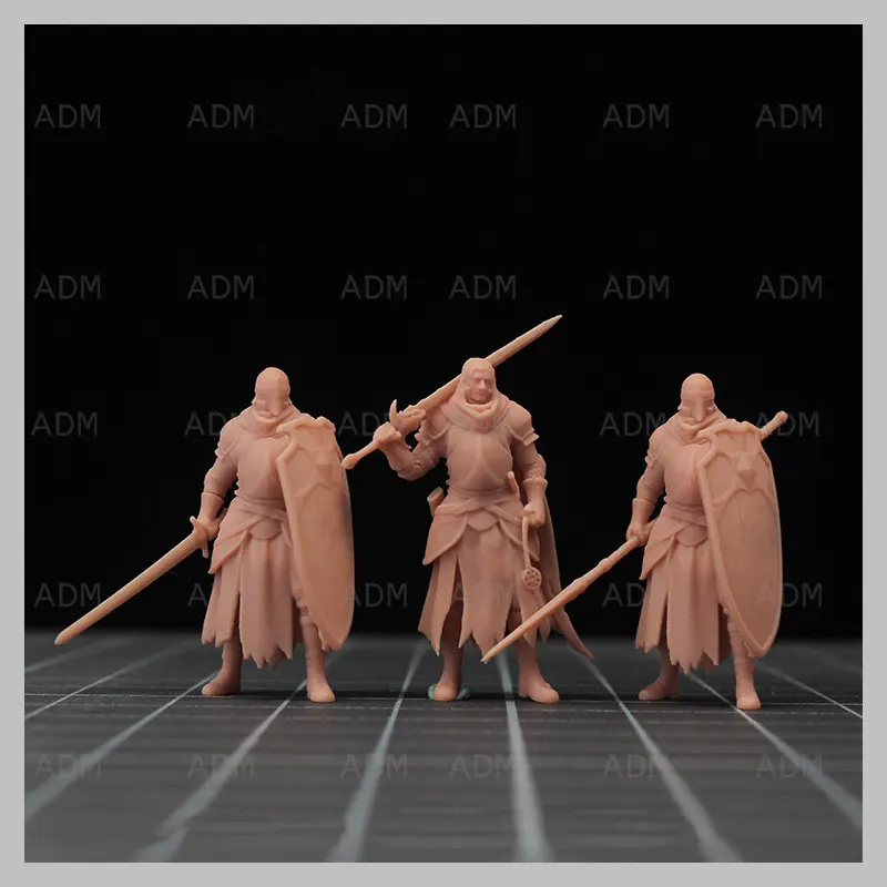 1-64-or-1-43-resin-figure-european-soldier-wearing-armor-of-many-styles