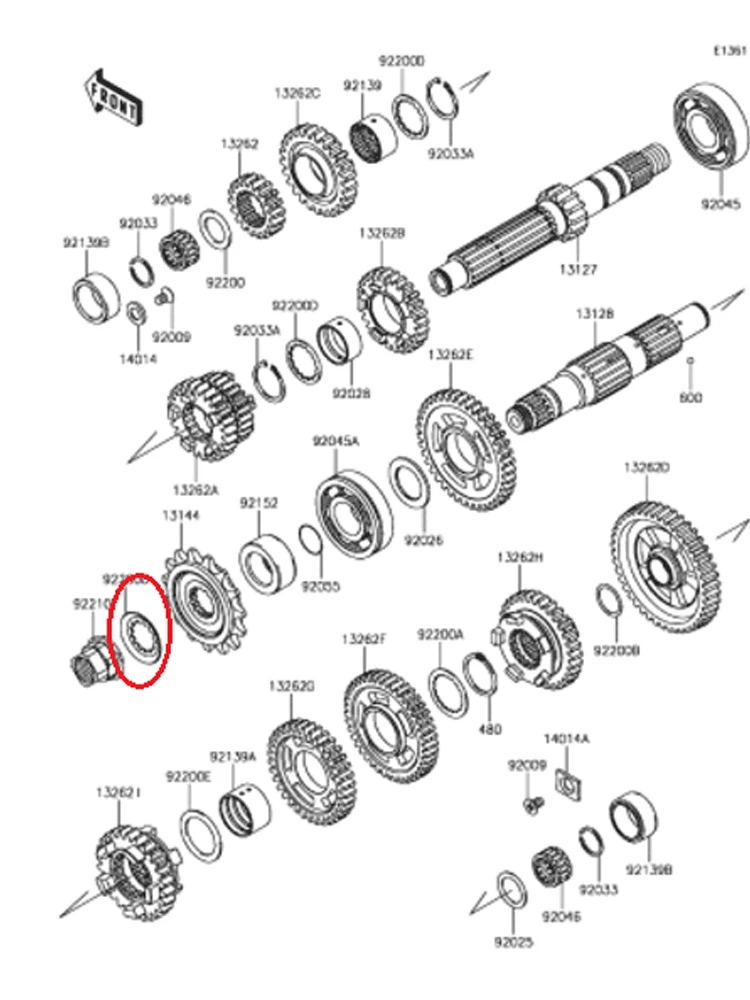 Front sprocket lock washer For kawasaki NINJA ZX-6R 95-12 ZX-6RR