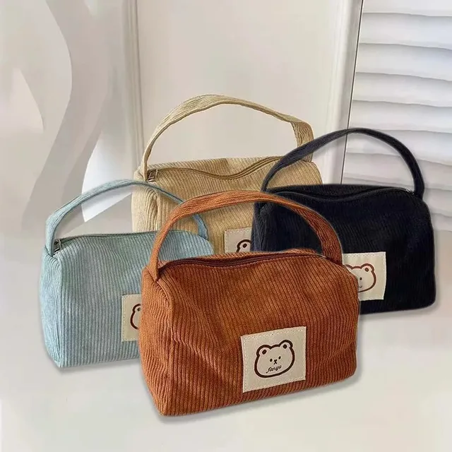 Women's Cosmetic Bags Plush Cute Summer Fashion Large Soft Comfortable Handbag With Handle 1