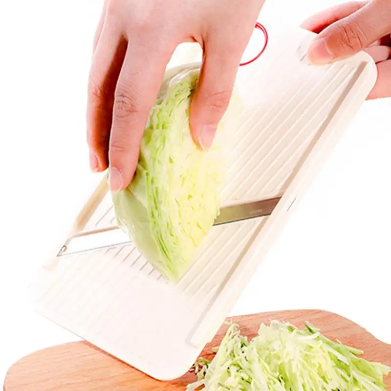 Manual Vegetable Slicer Stainless Steel Portable Kitchen Shredder Potato Cabbage Cutter Grate