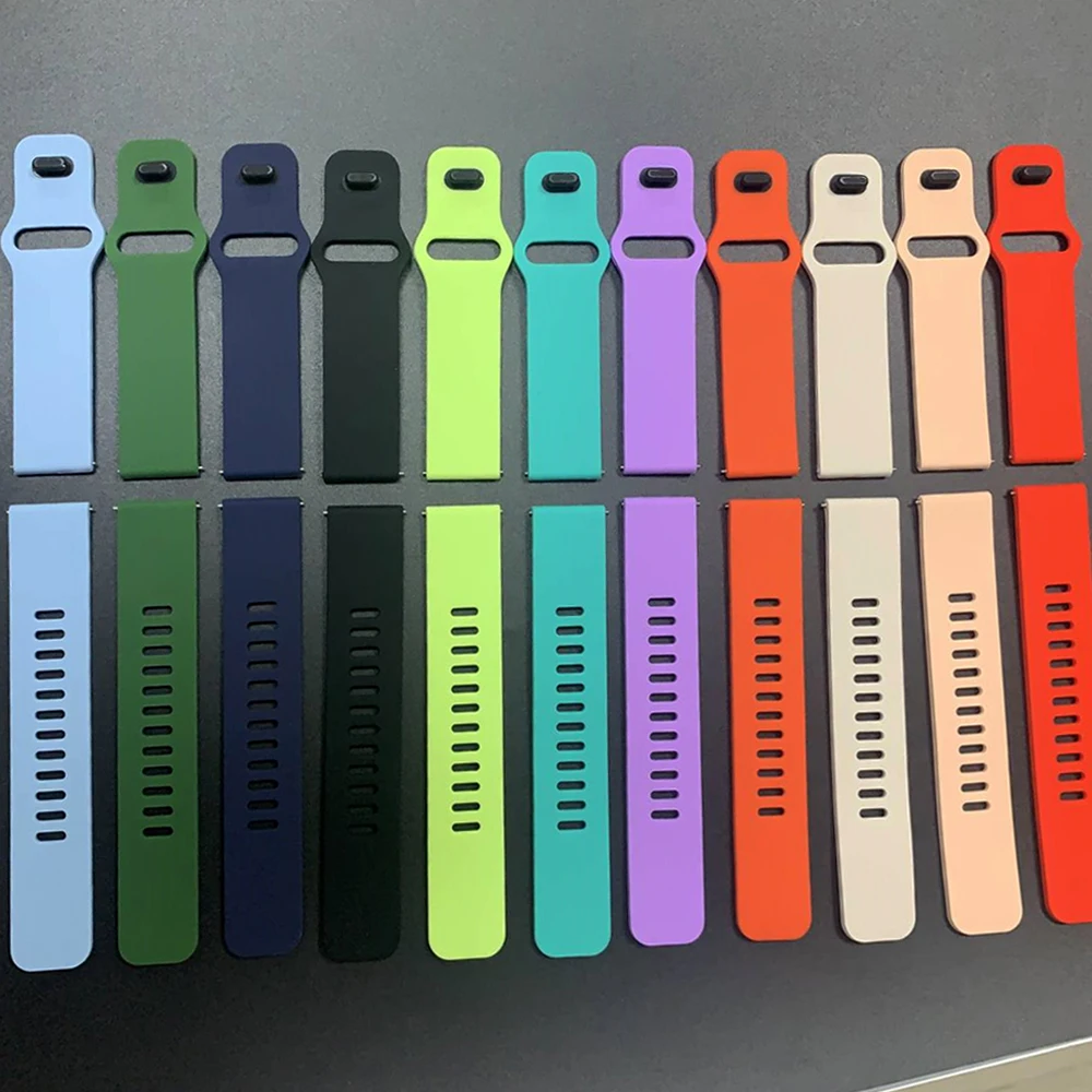 Premium Sports Silicone Smartwatch Band - 20mm/22mm