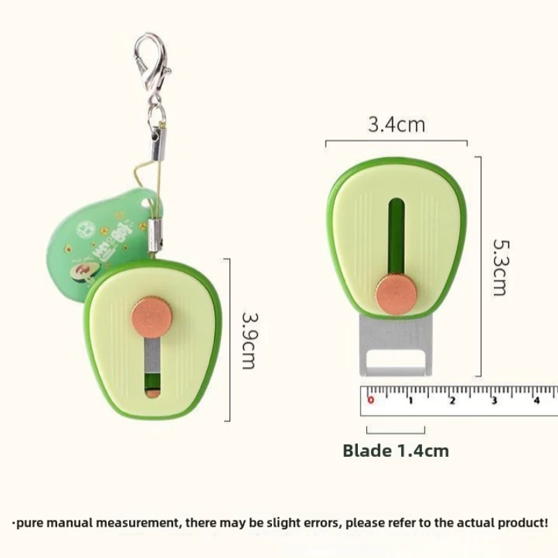 1/2Pcs Creative Avocado Shaped Fruit Peeling Knife Adjustable Kitchen Paring Tools Cute Vegetable Peeler Mini Outdoors Gadgets