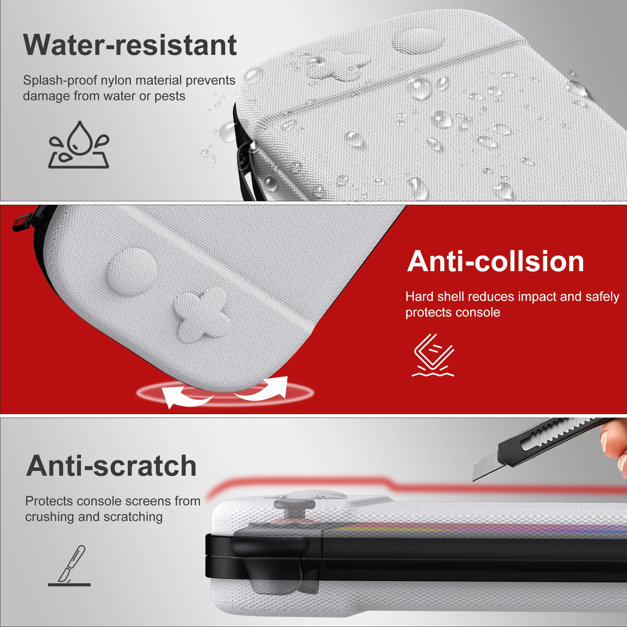 닌텐도 스위치 2 게임 콘솔용 휴대용 케이스 충격 방지 방수 나일론 보관 케이스 야외 여행 가방