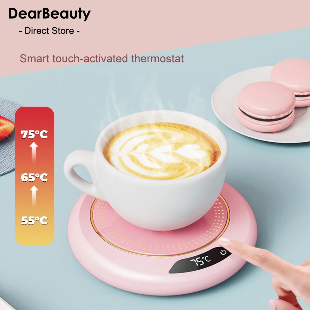 Heating Coaster Mug Warmer Electric Cup Heater Milk Tea Water Cup Constant Temperature for Home Office Coffee