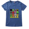 Sprunki Cartoon T Shirt Kids Game Incredibox T-shirt Toddler Girls Short Sleeve Tops Boys Cartoon Clothes Children's Clothing 1