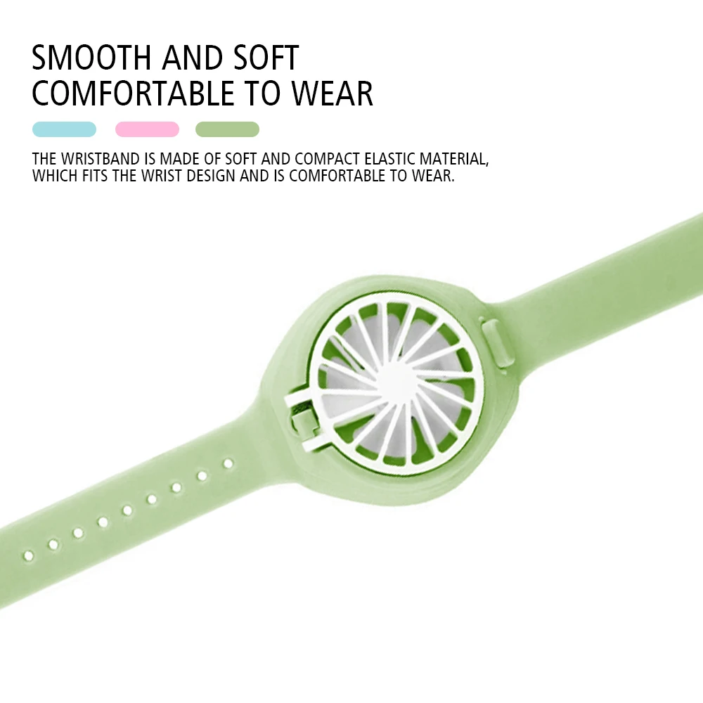 Cooling Fan Watch Shape Portable Wrist Strap Mini Fan