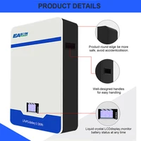 Stock ue 51.2V 100Ah 200Ah LiFePO4 batterie 5Kwh 10kwh BMS CAN/RS485 protocole de Communication batterie Lithium-Ion pour onduleur 48V 5