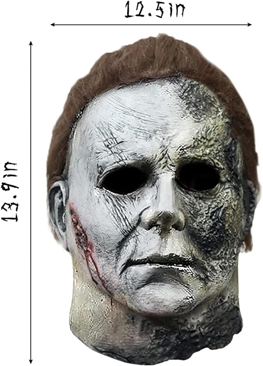 Movie Michael Myers Costume Halloween Cosplay Horror Killer Full Face Latex Mascara Terror Adult Rave Masquerade Mask for Men