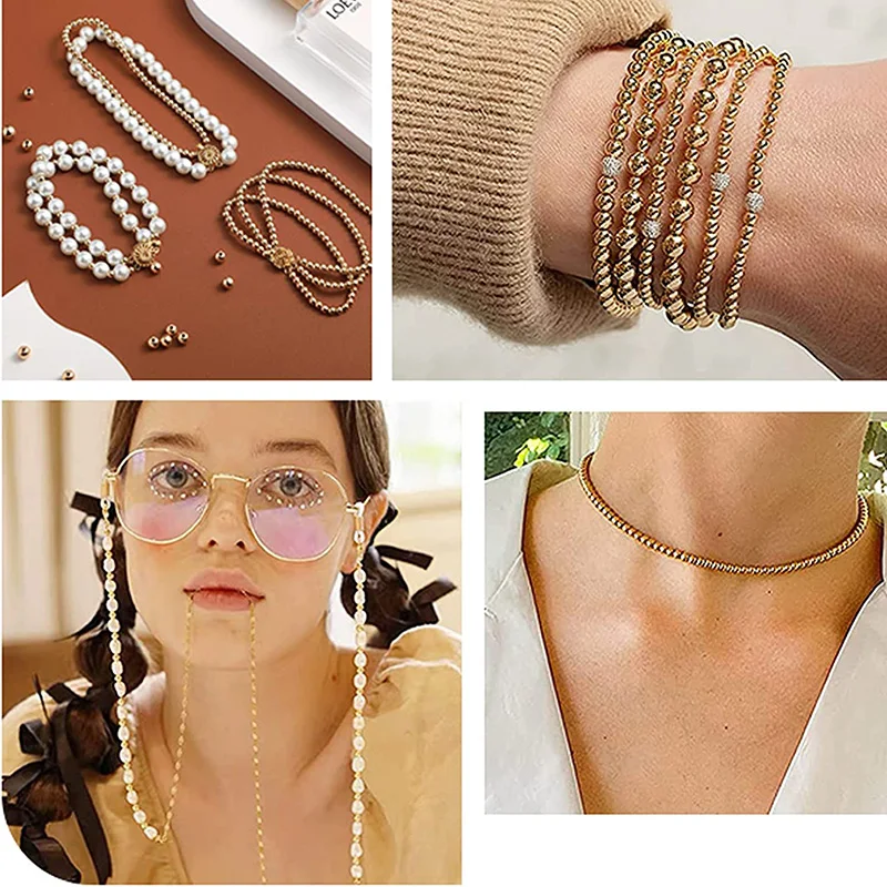 Rose Gold & Black Stainless Steel Beads