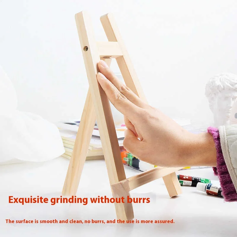 Desktop Painting Easel Children's Home Mini Wooden Stand Desktop Display Foldable Portable Outdoor Dedicated Sketching Oil Easel