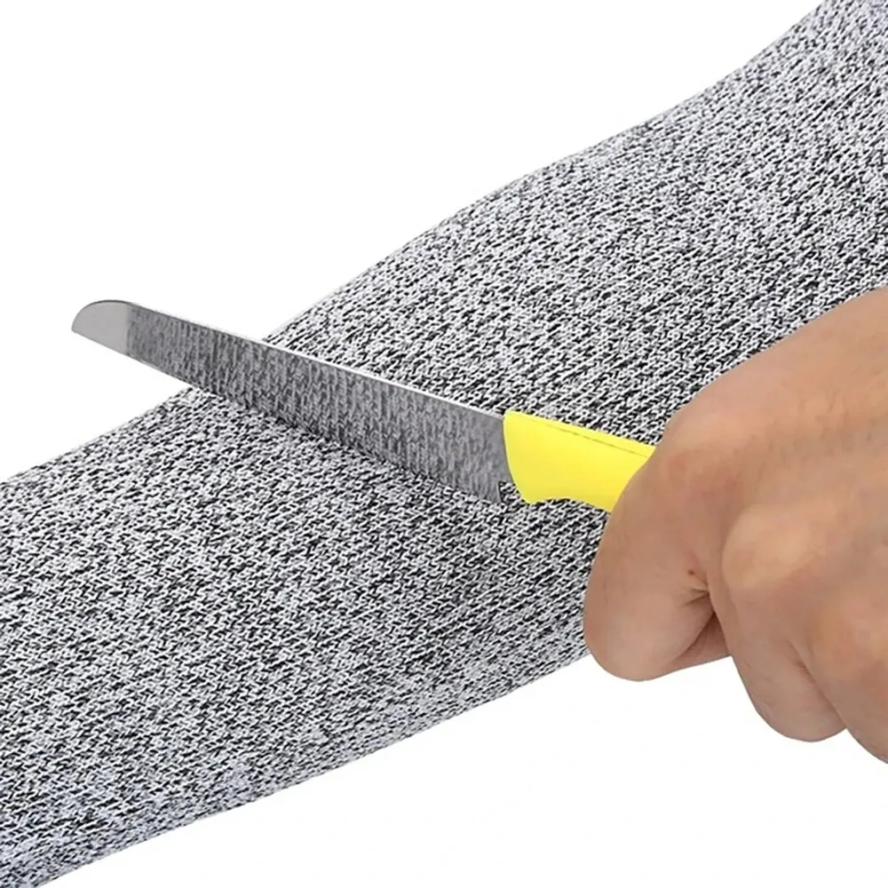 Safety wrist cover 1Pc Level 5 HPPE Safety Working Arm Wrist Cover Outdoor Anti-cutting Anti-piercing Woodworking