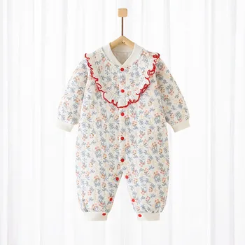Soft Baby Girl Clothes Cotton Autumn and Winter Newborn Romper Cute Girls Bodysuits Warm Baby Boys Clothes Babies 0 to 12 Months 1