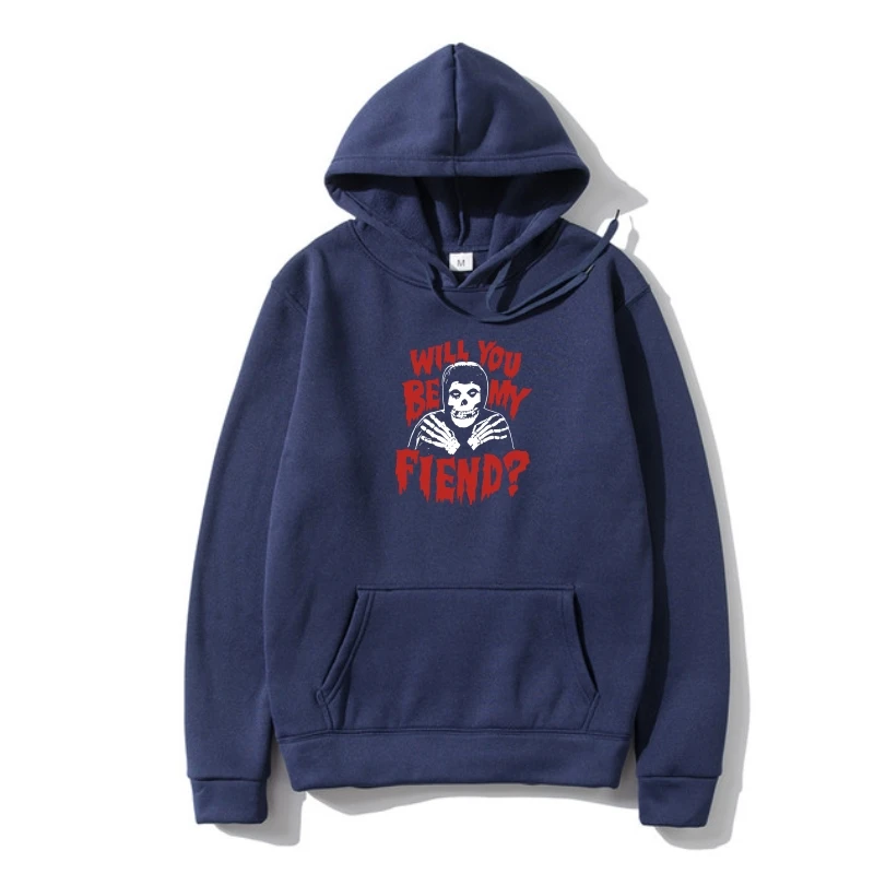 

THE MISFleeceS SKULL FIEND NEW Hoodie S M L XL 2XL METAL PUNK ROCK HORROR DANZIG Hoodie Men High Quality Sweatshir Hoody Cart