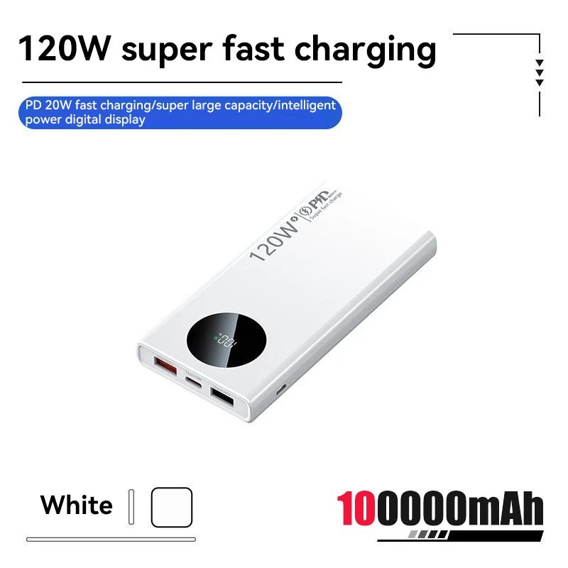 White 100000mAh