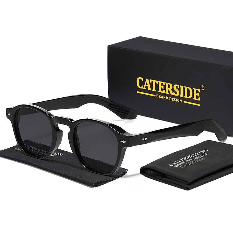 CATERSIDE Vintage männer Sonnenbrille Marke Design Runde Mode Sonnenbrille frauen Party Reise Dekoration Gläser UV400 – Detail 6