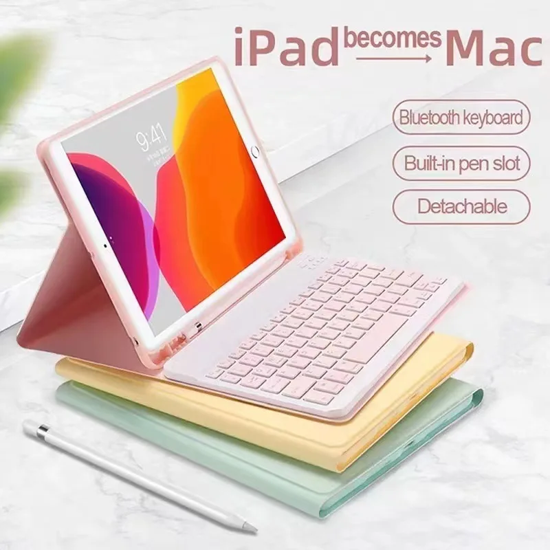 

Для iPad 6-го поколения 5-го поколения 9,7-дюймовый IPad Air 1 2 чехол Чехол для клавиатуры для iPad 9,7 2017 2018 iPadAir 9,7 чехол с ручкой