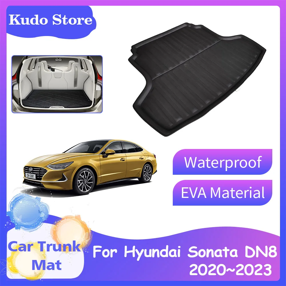 

Car Trunk Mats for Hyundai Sonata DN8 N Line SE 2020~2023 Rear Boot Cargo Liner Cushion Space Decoration Storage Pad Accessories