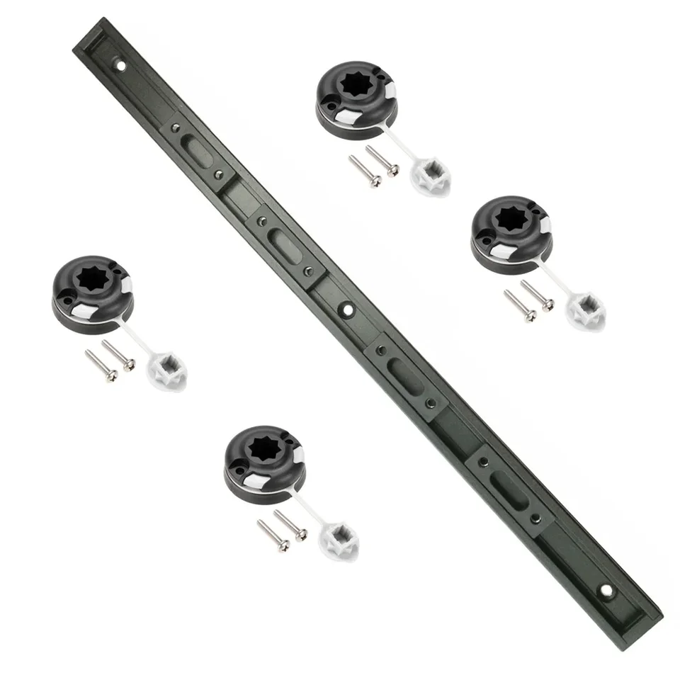 Rail Kayak - Support pour Canne à Kayak - Rail Montage sans perçage pour Porte-Canne à pêche - Accessoire pour Montage sur Rail Kayak