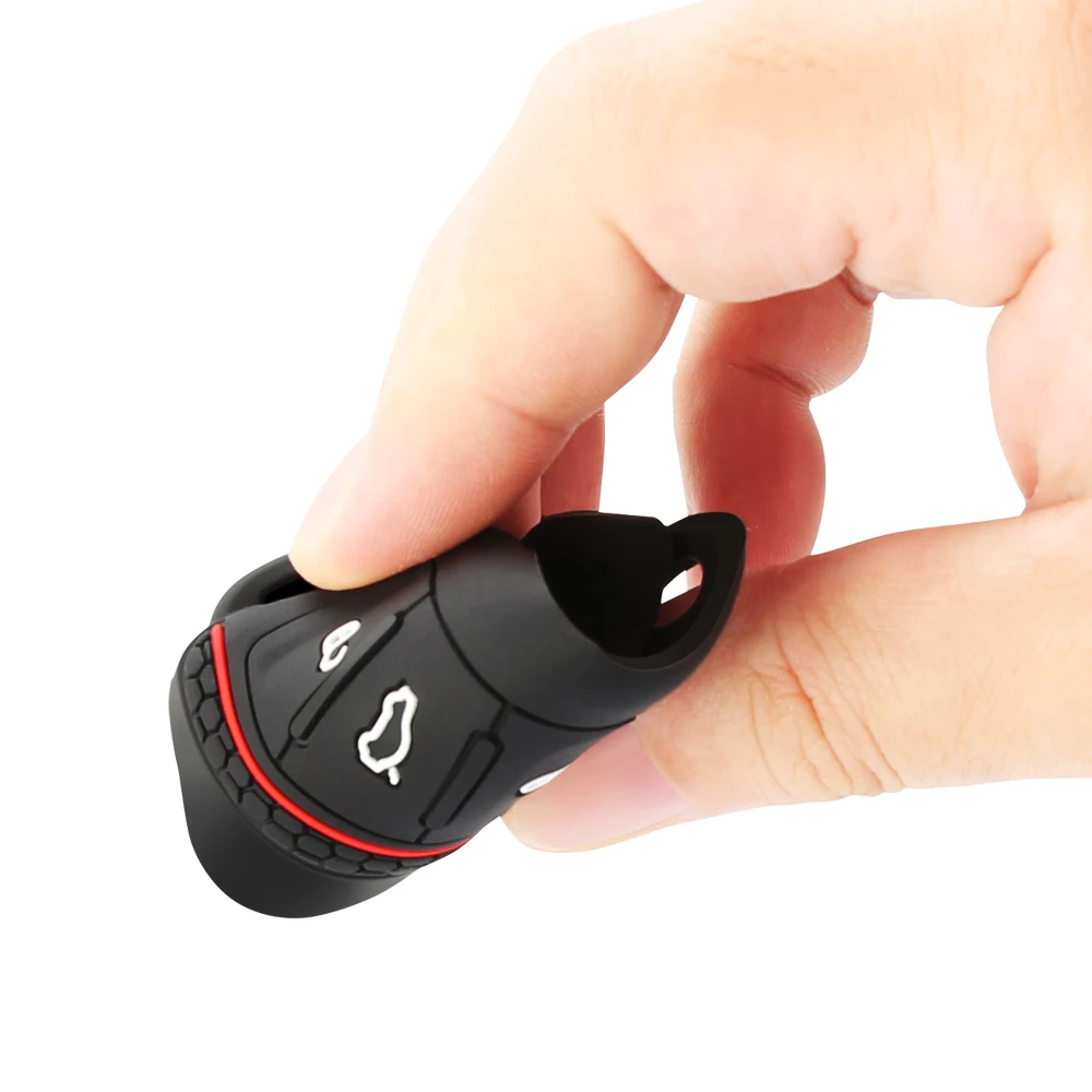 자동차 키 커버 케이스 실리콘 3 버튼 VW 골프 4 5 6 7 Bora Jetta POLO MK4 MK6 Bora Passat B5 B6 Superb Tiguan Beetle Keycase