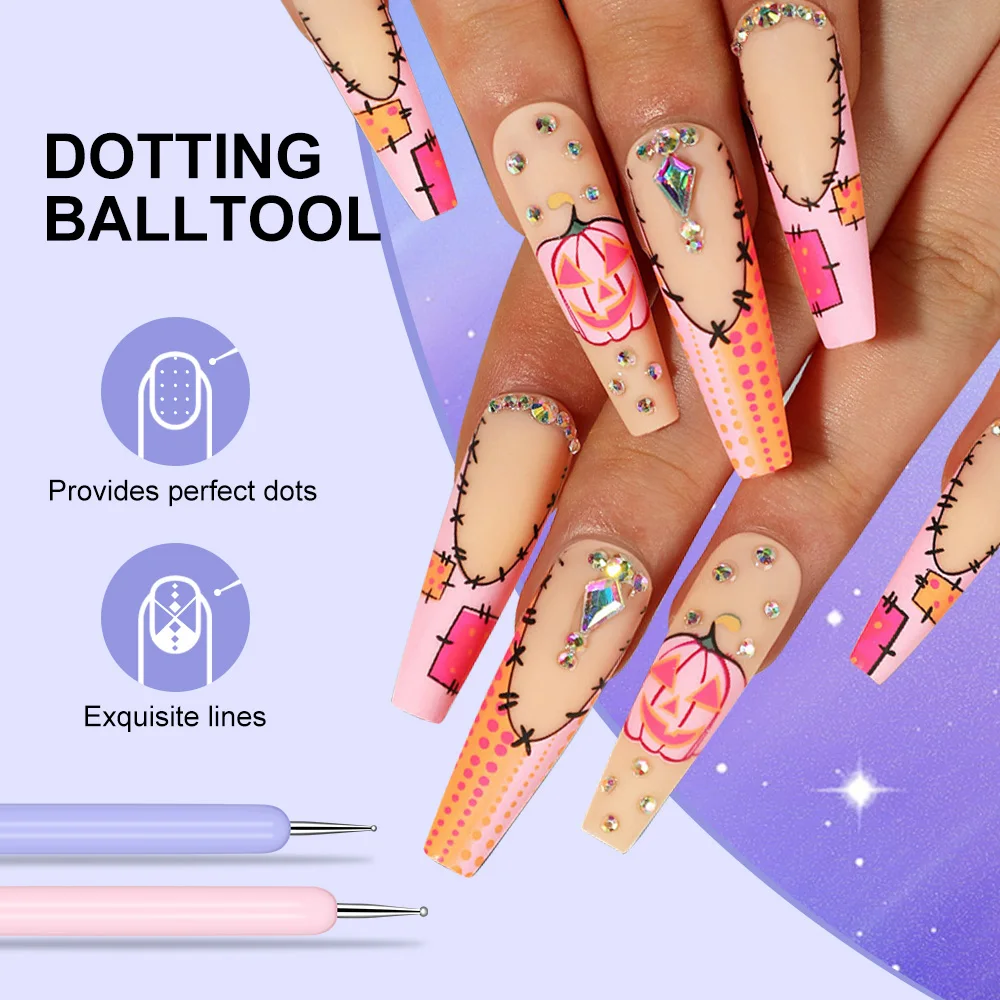 LIMEGIRL 6 Set Macaron Color Nail Brush UV Gel Acrylic DIY Nail Art Uchimura Brush Kit Extended Painting Art Kit Tools