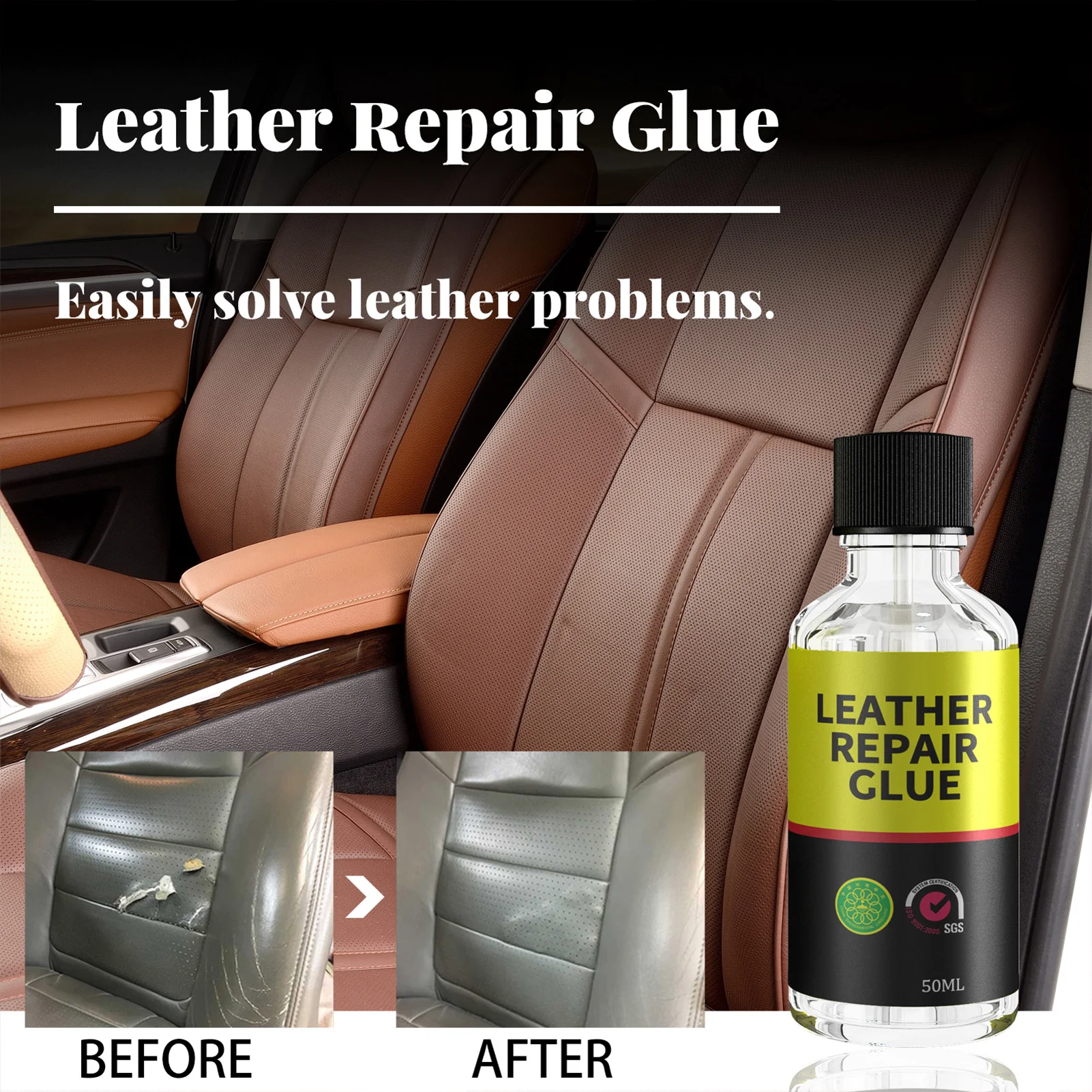 30/ 50ml Car Leather Repair Glue Auto Seat Maintenance Leather Care